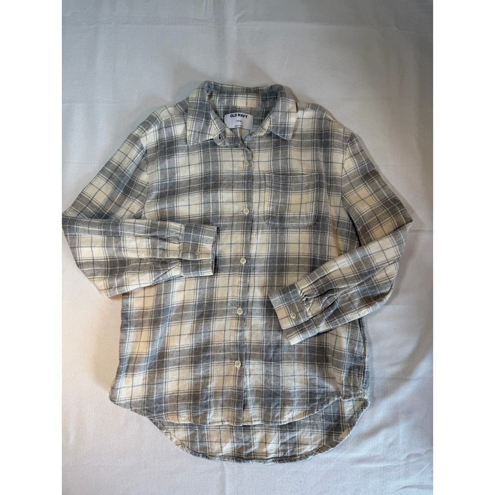 Old Navy Boys Long Sleeve Flannel Size 10-12